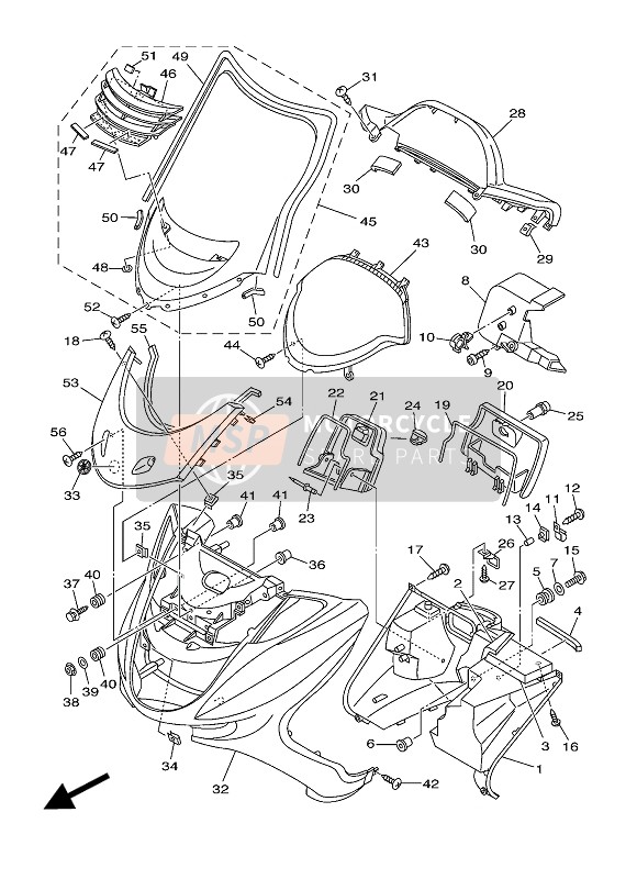 4HC217960100, Scharnier, Yamaha, 1